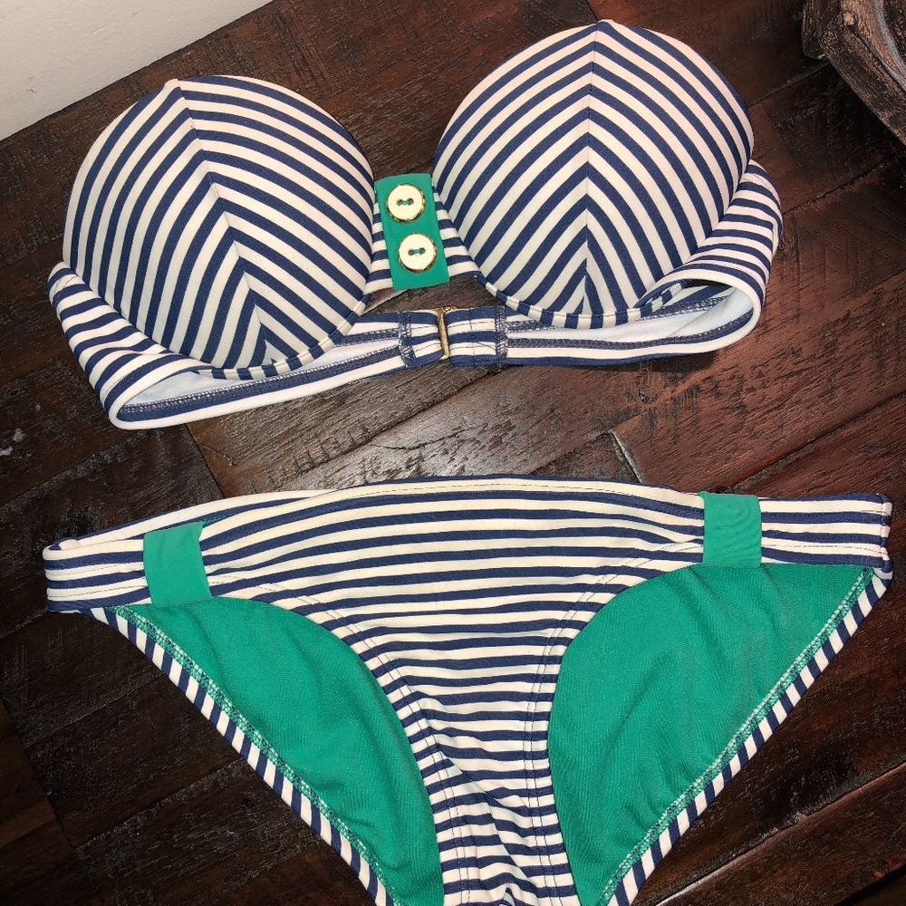 SPRING BREAK Push-Up Bandeau Bikini Set